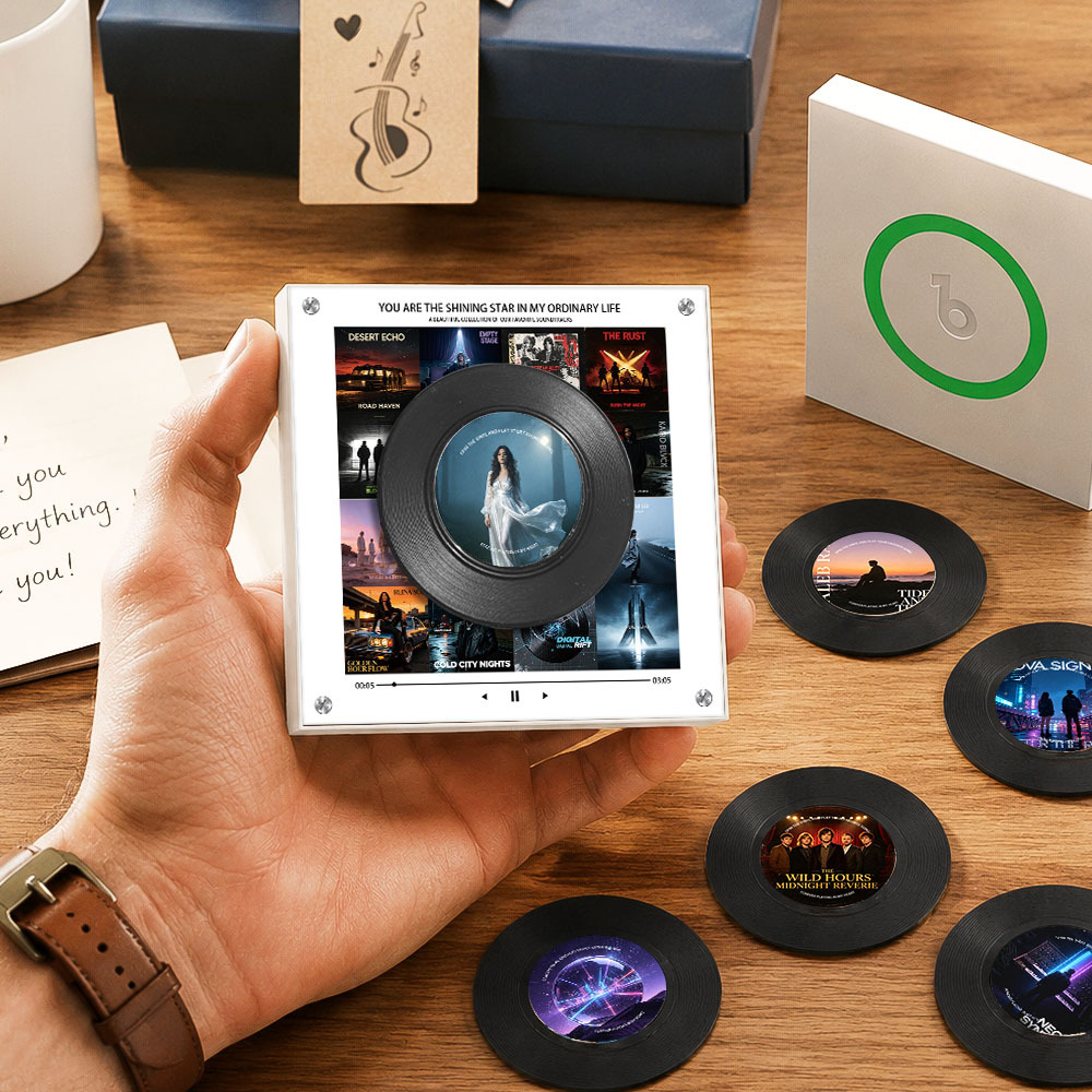 Der Individuelle Musik-Kühlschrankmagnet Kann 1–6 Lieder Und Fotos Aus Schallplatten Personalisieren, Um Schöne Erinnerungen Als Geschenke Zu Bewahren - Fridgebeatsde