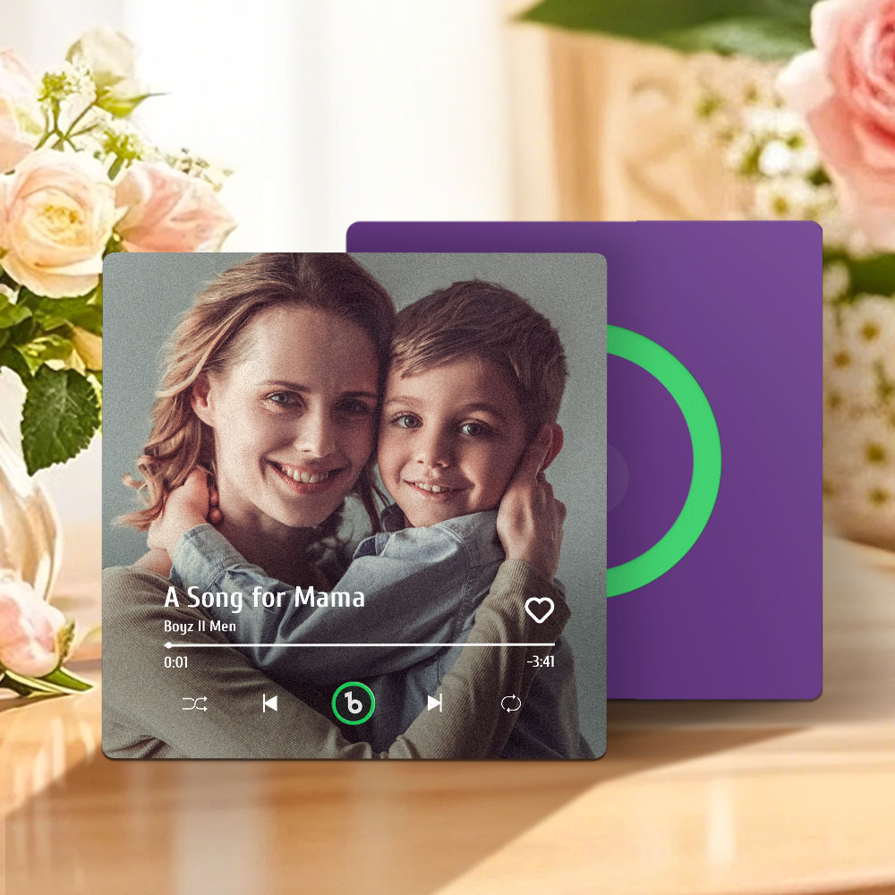 Personalisierter Kühlschrankmagnet Mit Musik Und Foto, Der Musik Spielt, Muttertagsgeschenke - Fridgebeatsde