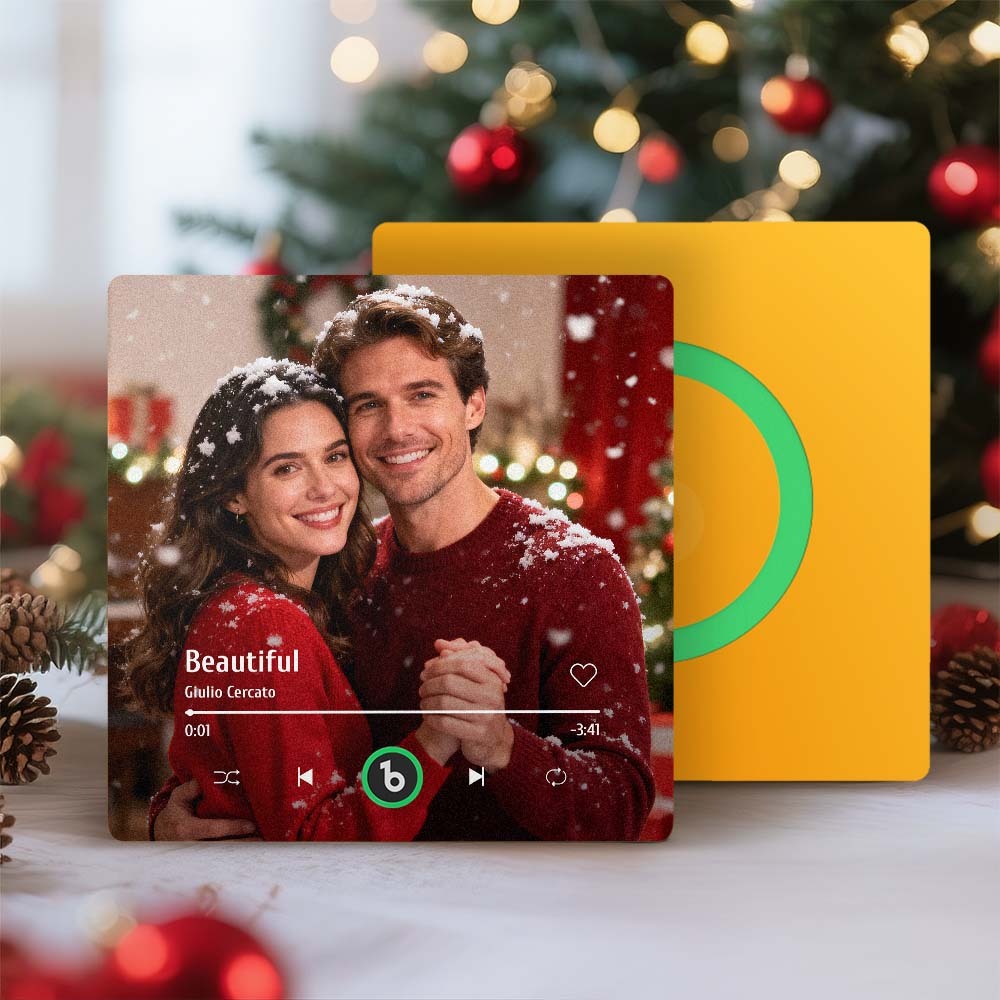 Benutzerdefinierter Kühlschrankmagnet Mit Musikfoto, Personalisierter Kühlschrankmagnet Mit Foto Und Musik, Der Musik Ohne Mobiltelefon Abspielen Kann, Unterstützt Bluetooth-konnektivität, Weihnachtsgeschenk Für Sie - Fridgebeatsde