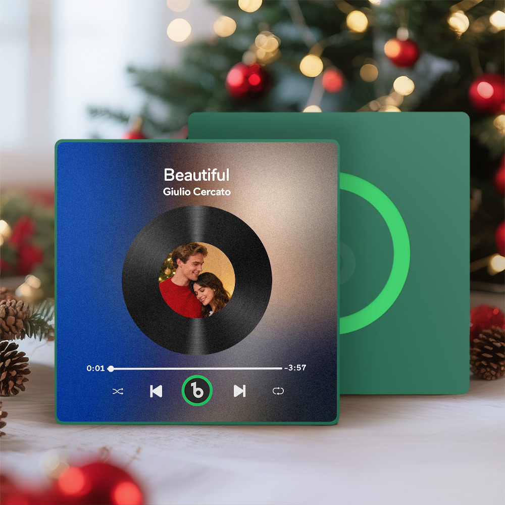 Personalisierter Musik-kühlschrankmagnet, Personalisierter Bunter Rahmen, Album-kühlschrankmagnet, Musik-wandfotoaufkleber, Song-magnete, Die Musik Spielen Können, Weihnachtsgeschenke Für Sie - Fridgebeatsde