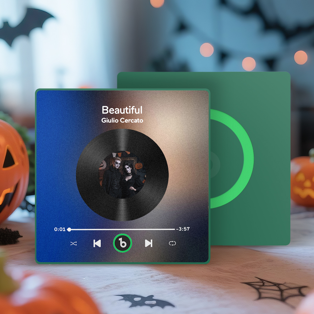 Personalisierter Musik-kühlschrankmagnet, Personalisierter Bunter Rahmen, Album-kühlschrankmagnet, Musik-wandfotoaufkleber, Song-magnete, Die Musik Spielen Können, Halloween-geschenke Für Sie - Fridgebeatsde