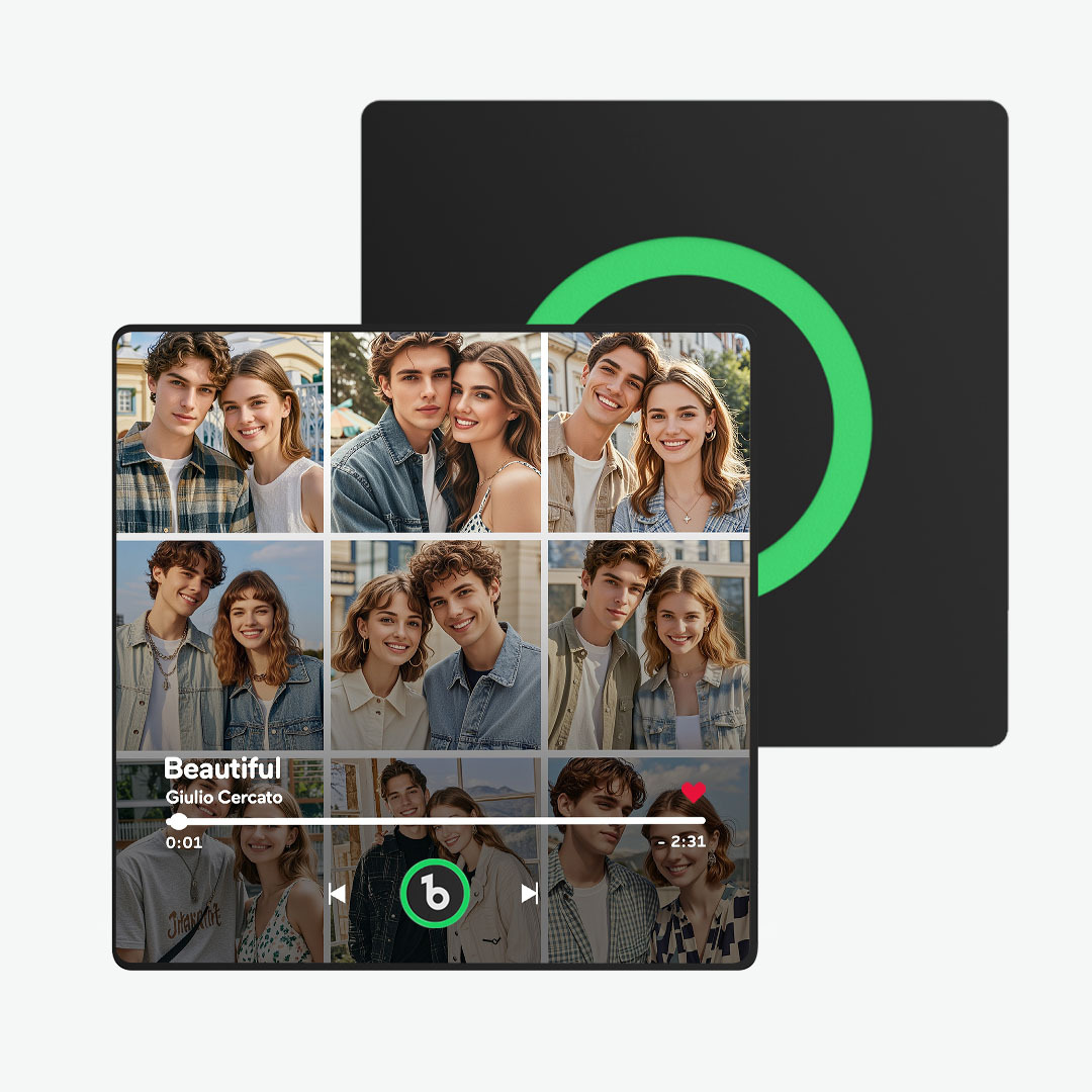 Benutzerdefinierter Musik- Und Foto-kühlschrankmagnet Fridgebeats Pro Unterstützt Bluetooth-konnektivität - Fridgebeatsde