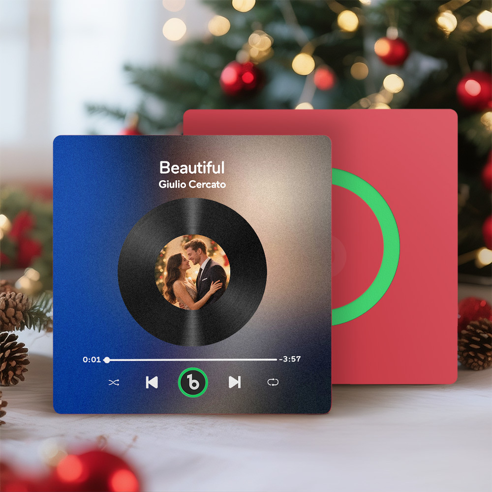 Personalisierter Musik-kühlschrankmagnet, Personalisierter Bunter Rahmen, Album-kühlschrankmagnet, Musik-wandfotoaufkleber, Song-magnete, Die Musik Spielen Können, Weihnachtsgeschenke Für Sie - Fridgebeatsde