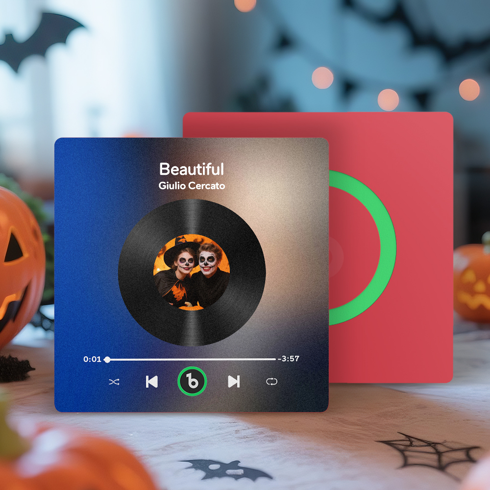 Personalisierter Musik-kühlschrankmagnet, Personalisierter Bunter Rahmen, Album-kühlschrankmagnet, Musik-wandfotoaufkleber, Song-magnete, Die Musik Spielen Können, Halloween-geschenke Für Sie - Fridgebeatsde