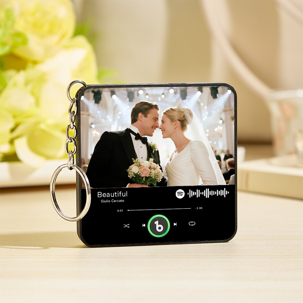 Personalisierter Song Mini Kühlschrankmagnet Schlüsselanhänger Benutzerdefinierter Musik Kühlschrankmagnet Spotify Album Mini Kühlschrankmagnet Schlüsselanhänger Weihnachtsgeschenke Für Ihn - Fridgebeatsde