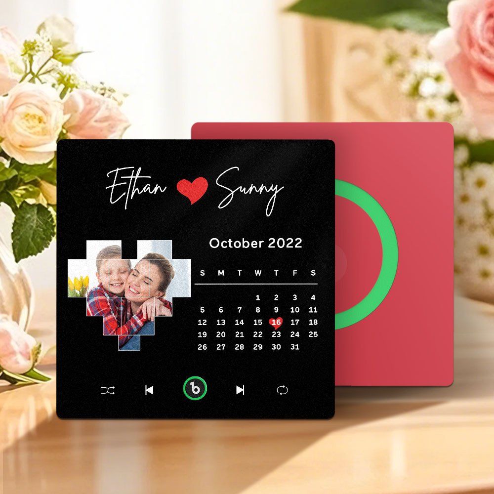 Personalisierte Musikalische Kühlschrankmagnete Mit Datum, Muttertagsgeschenke, Jubiläumsgeschenke Für Mama - Fridgebeatsde