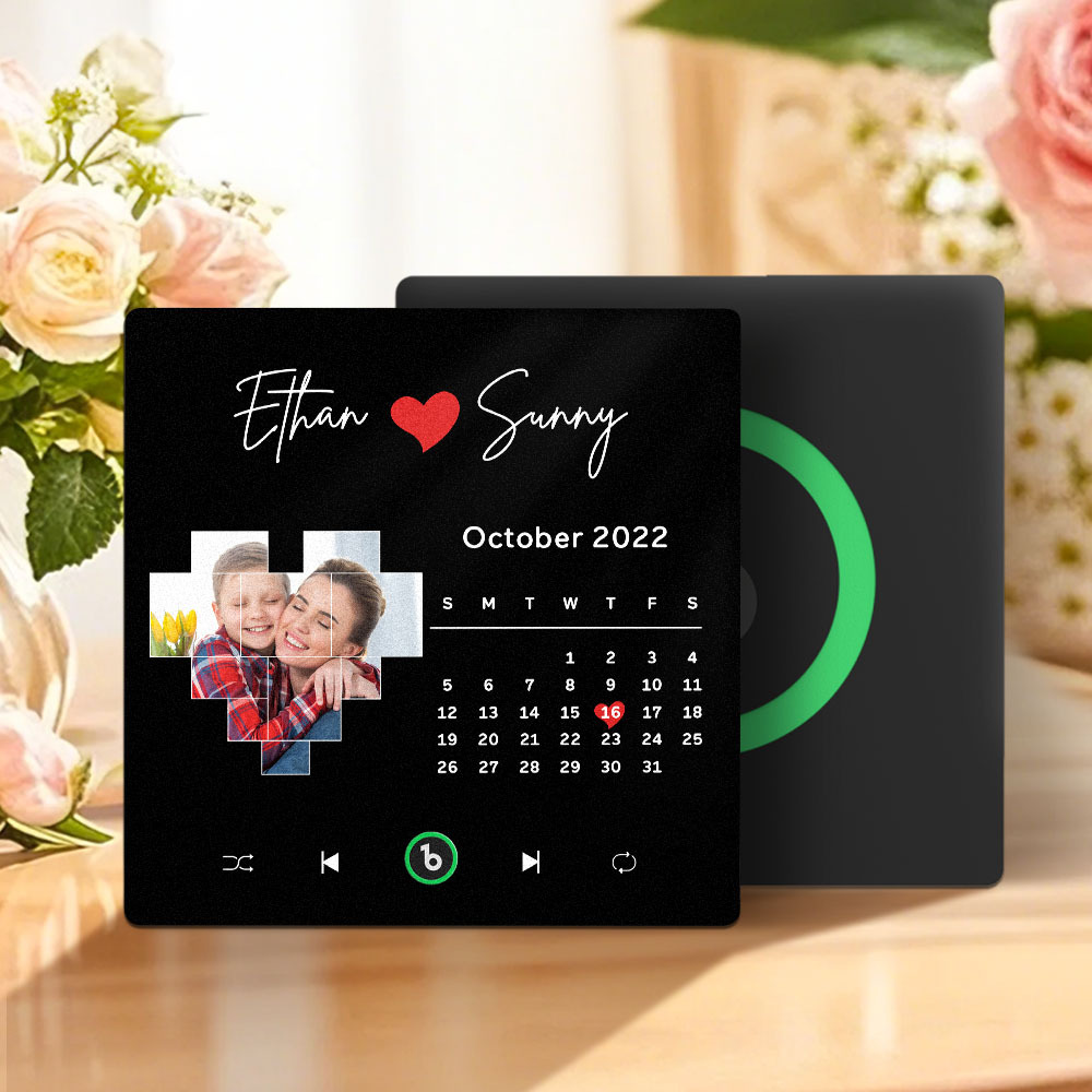 Personalisierte Musikalische Kühlschrankmagnete Mit Datum, Muttertagsgeschenke, Jubiläumsgeschenke Für Mama - Fridgebeatsde