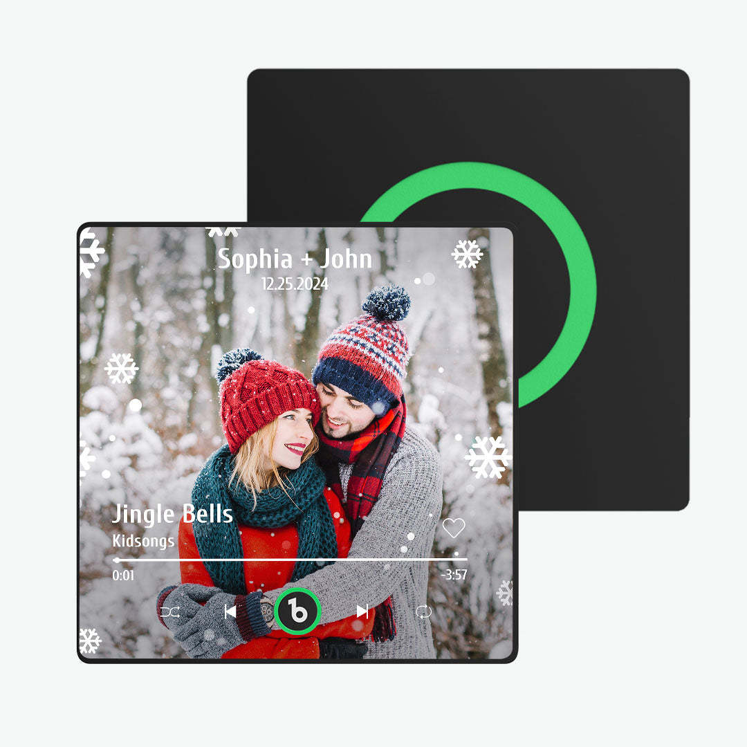 Benutzerdefinierter Musik- Und Foto-kühlschrankmagnet Fridgebeats Pro Unterstützt Bluetooth-konnektivität Weihnachtsgeschenke - Fridgebeatsde