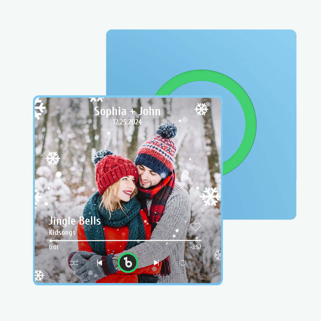 Benutzerdefinierter Musik- Und Foto-kühlschrankmagnet Fridgebeats Pro Unterstützt Bluetooth-konnektivität Weihnachtsgeschenke - Fridgebeatsde