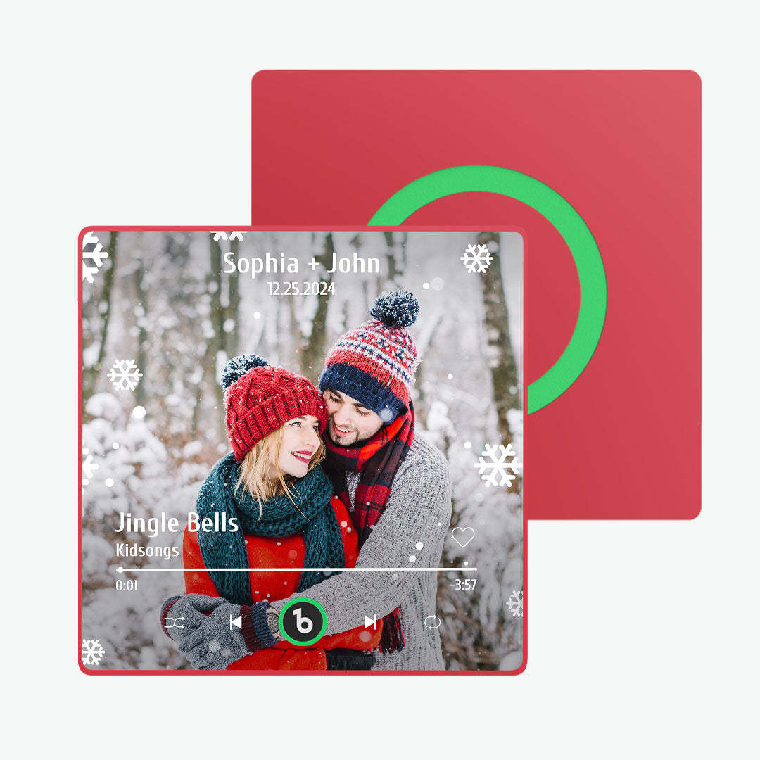Benutzerdefinierter Musik- Und Foto-kühlschrankmagnet Fridgebeats Pro Unterstützt Bluetooth-konnektivität Weihnachtsgeschenke - Fridgebeatsde