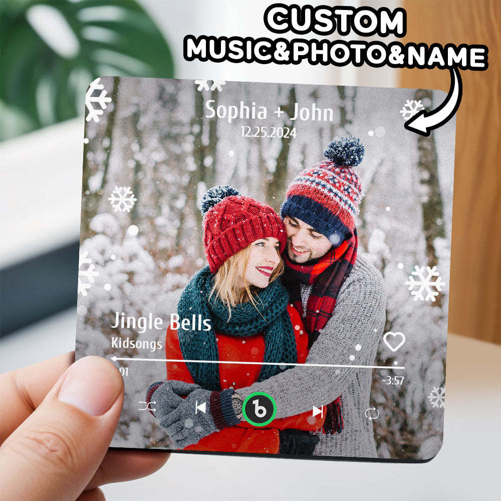 Benutzerdefinierter Musik- Und Foto-kühlschrankmagnet Fridgebeats Pro Unterstützt Bluetooth-konnektivität Weihnachtsgeschenke - Fridgebeatsde
