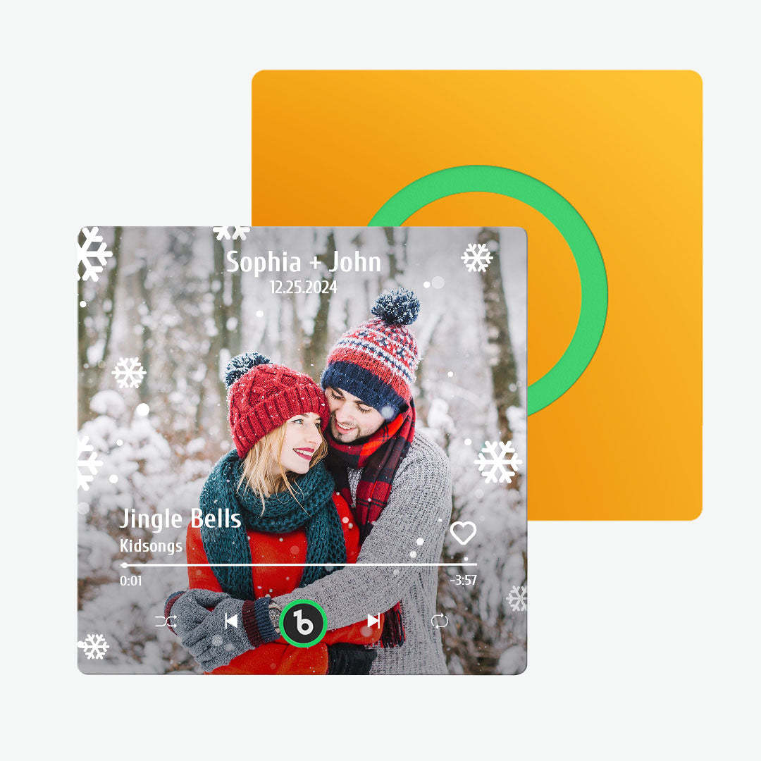 Benutzerdefinierter Musik- Und Foto-kühlschrankmagnet Fridgebeats Pro Unterstützt Bluetooth-konnektivität Weihnachtsgeschenke - Fridgebeatsde
