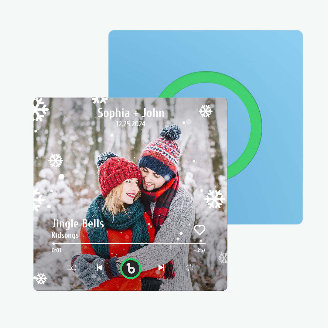 Benutzerdefinierter Musik- Und Foto-kühlschrankmagnet Fridgebeats Pro Unterstützt Bluetooth-konnektivität Weihnachtsgeschenke - Fridgebeatsde