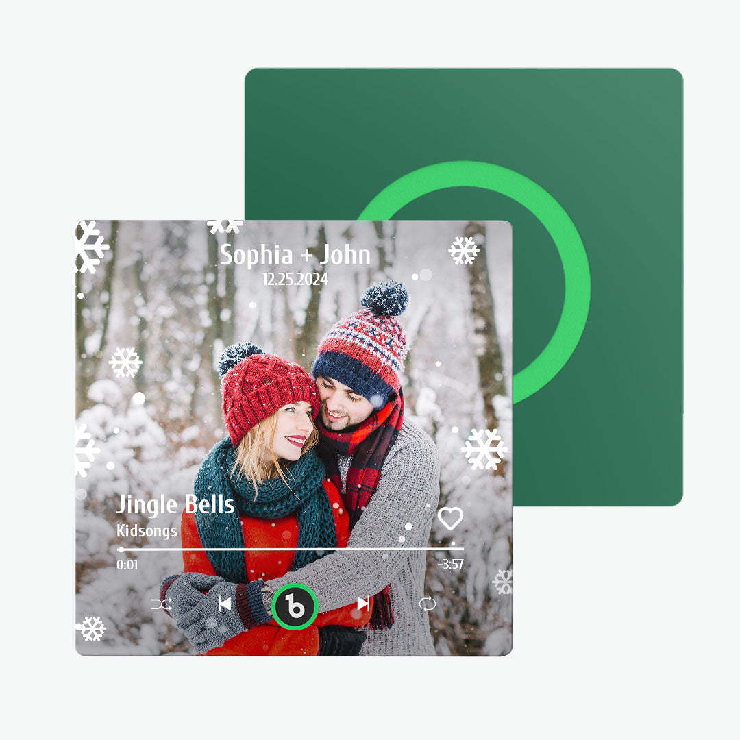 Benutzerdefinierter Musik- Und Foto-kühlschrankmagnet Fridgebeats Pro Unterstützt Bluetooth-konnektivität Weihnachtsgeschenke - Fridgebeatsde