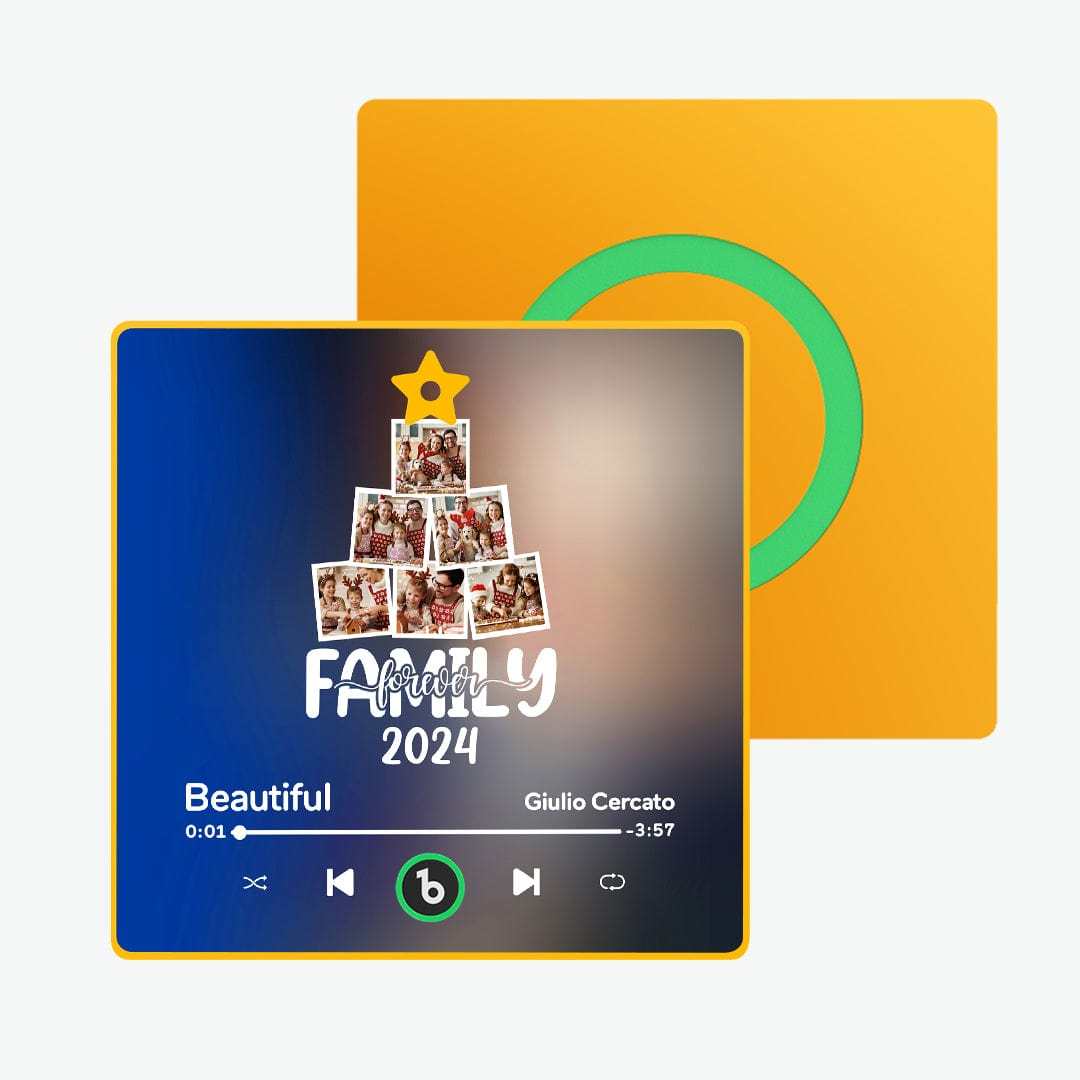 Benutzerdefinierter Musik-kühlschrankmagnet, Personalisiertes Weihnachtsbaumfoto, Bunter Kühlschrankmagnet, Musik, Die Abgespielt Werden Kann, Weihnachtsgeschenk - Fridgebeatsde
