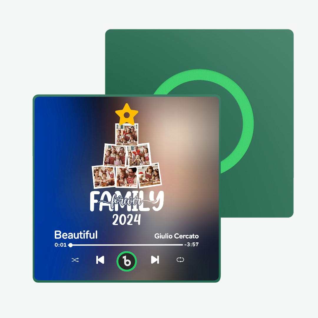 Benutzerdefinierter Musik-kühlschrankmagnet, Personalisiertes Weihnachtsbaumfoto, Bunter Kühlschrankmagnet, Musik, Die Abgespielt Werden Kann, Weihnachtsgeschenk - Fridgebeatsde