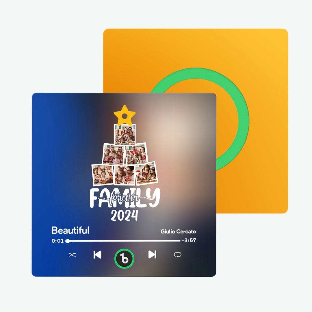 Benutzerdefinierter Musik-kühlschrankmagnet, Personalisiertes Weihnachtsbaumfoto, Bunter Kühlschrankmagnet, Musik, Die Abgespielt Werden Kann, Weihnachtsgeschenk - Fridgebeatsde