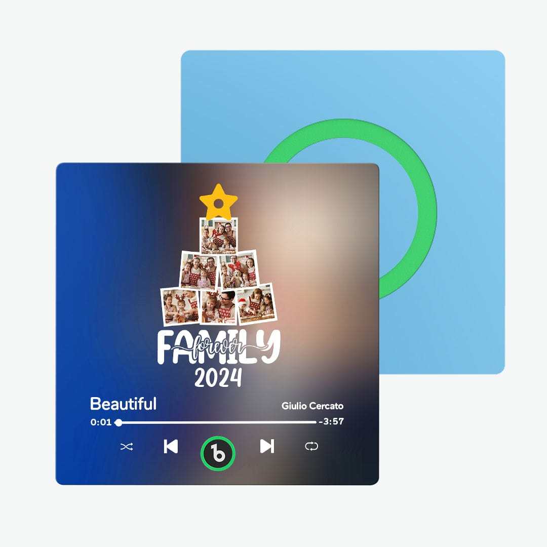 Benutzerdefinierter Musik-kühlschrankmagnet, Personalisiertes Weihnachtsbaumfoto, Bunter Kühlschrankmagnet, Musik, Die Abgespielt Werden Kann, Weihnachtsgeschenk - Fridgebeatsde