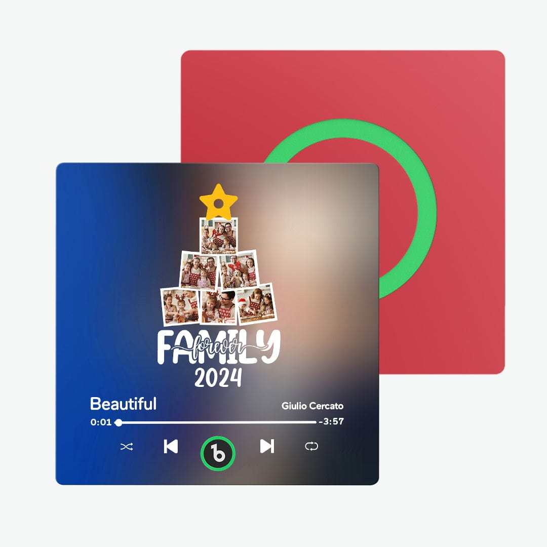 Benutzerdefinierter Musik-kühlschrankmagnet, Personalisiertes Weihnachtsbaumfoto, Bunter Kühlschrankmagnet, Musik, Die Abgespielt Werden Kann, Weihnachtsgeschenk - Fridgebeatsde