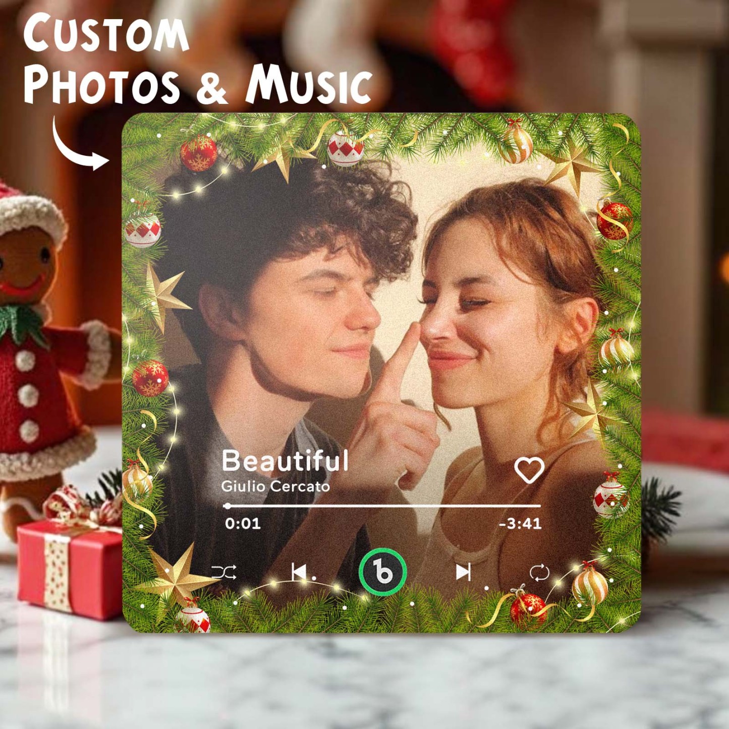 Benutzerdefinierter Musik- Und Foto-kühlschrankmagnet Fridgebeats Pro Unterstützt Bluetooth-konnektivität - Fridgebeatsde
