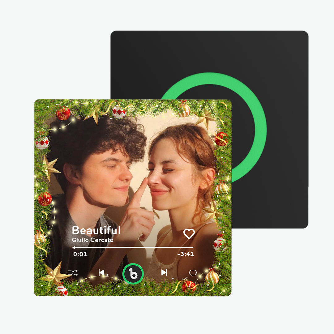 Benutzerdefinierter Musik- Und Foto-kühlschrankmagnet Fridgebeats Pro Unterstützt Bluetooth-konnektivität - Fridgebeatsde