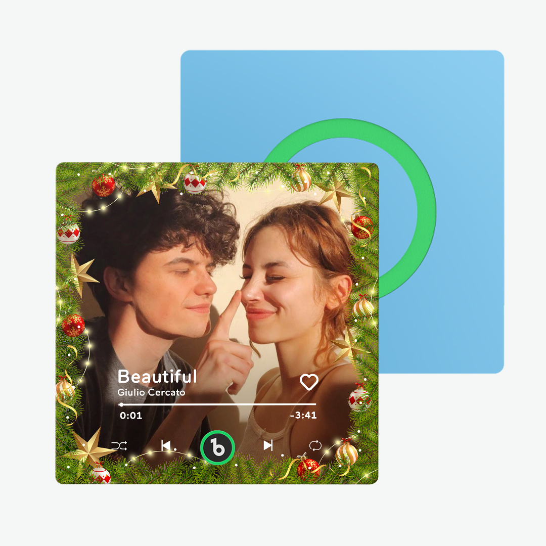 Benutzerdefinierter Musik- Und Foto-kühlschrankmagnet Fridgebeats Pro Unterstützt Bluetooth-konnektivität - Fridgebeatsde
