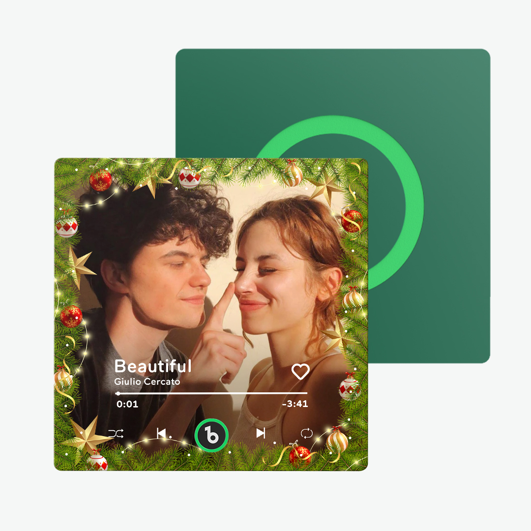 Benutzerdefinierter Musik- Und Foto-kühlschrankmagnet Fridgebeats Pro Unterstützt Bluetooth-konnektivität - Fridgebeatsde