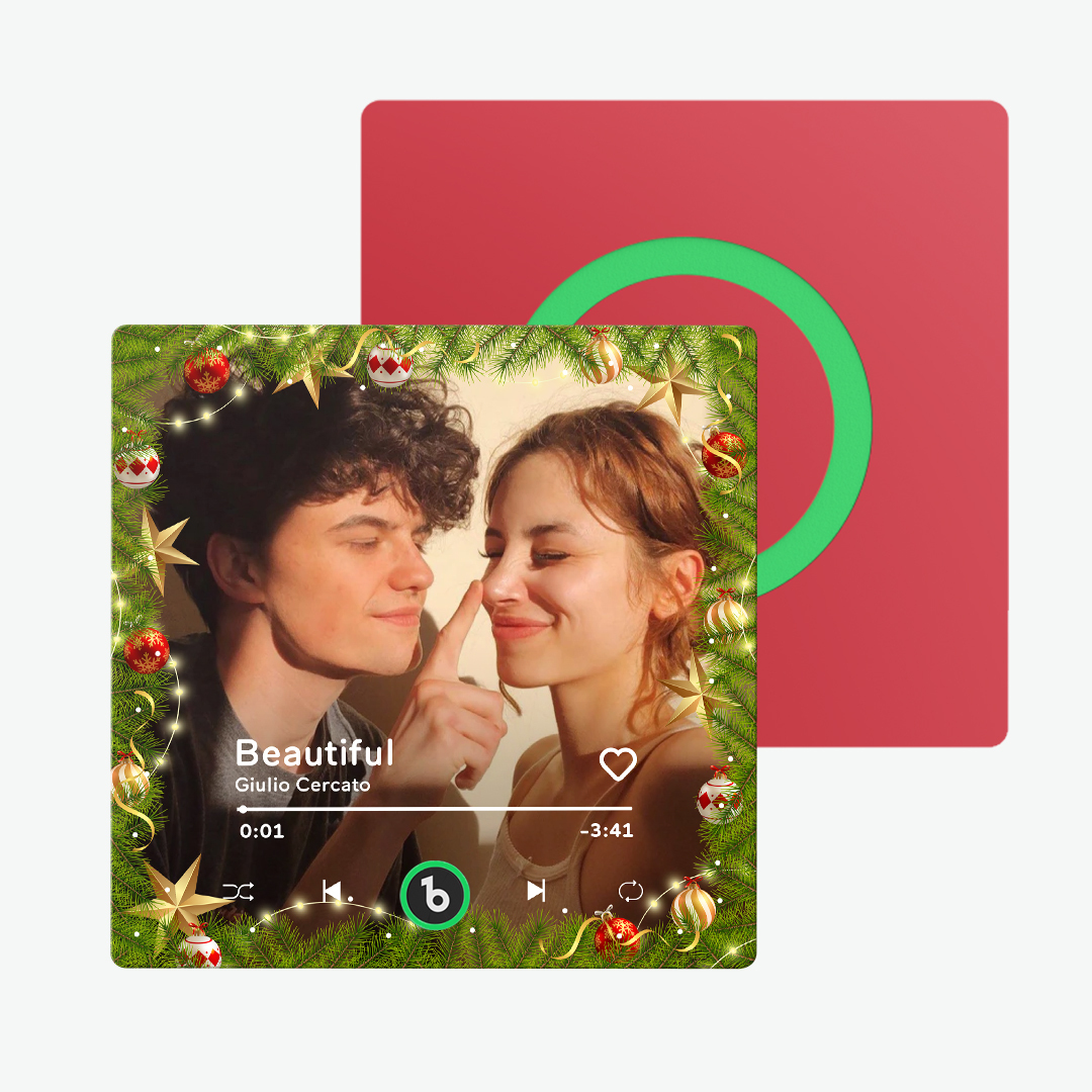 Benutzerdefinierter Musik- Und Foto-kühlschrankmagnet Fridgebeats Pro Unterstützt Bluetooth-konnektivität - Fridgebeatsde