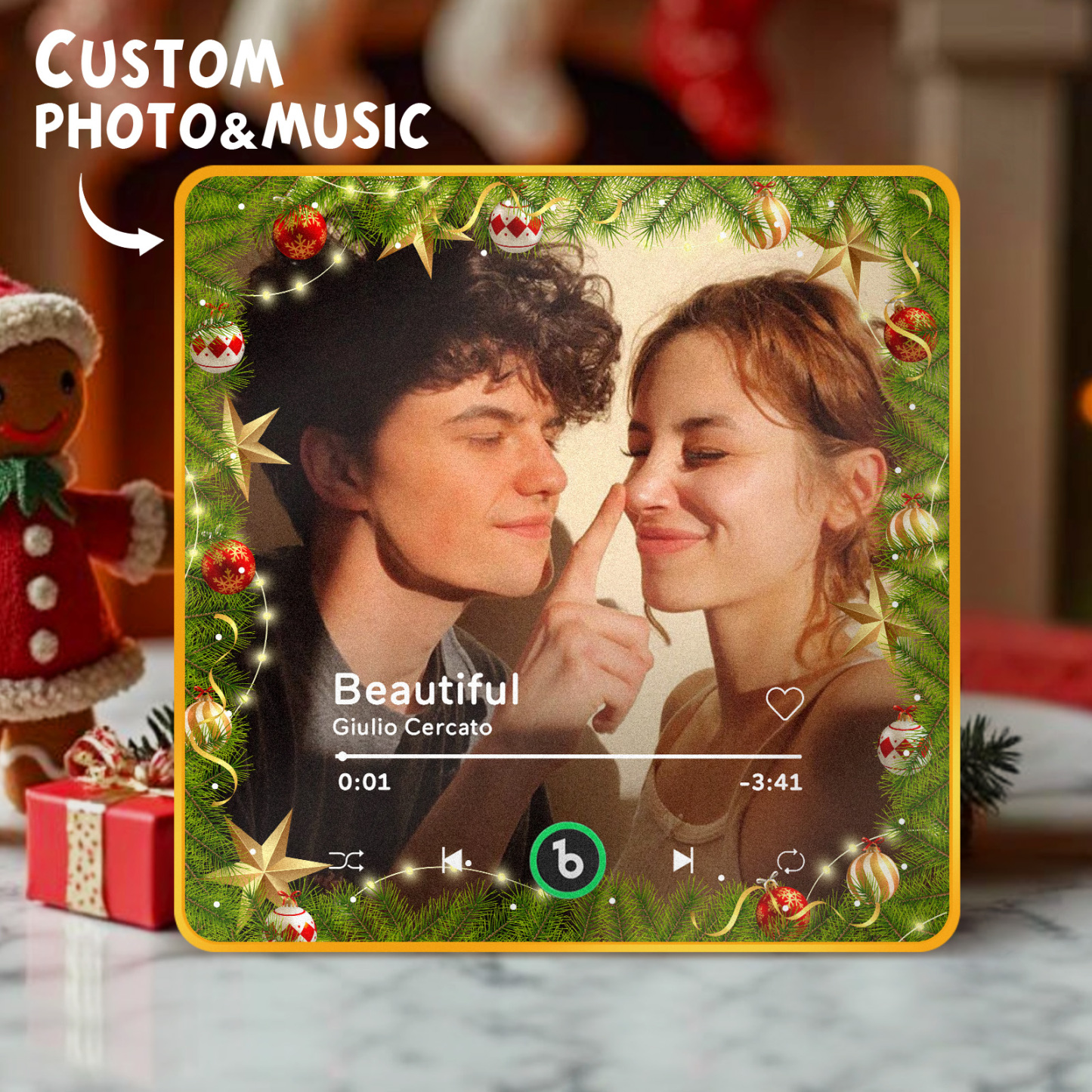 Benutzerdefinierter Musik- Und Foto-kühlschrankmagnet Fridgebeats Pro Unterstützt Bluetooth-konnektivität - Fridgebeatsde
