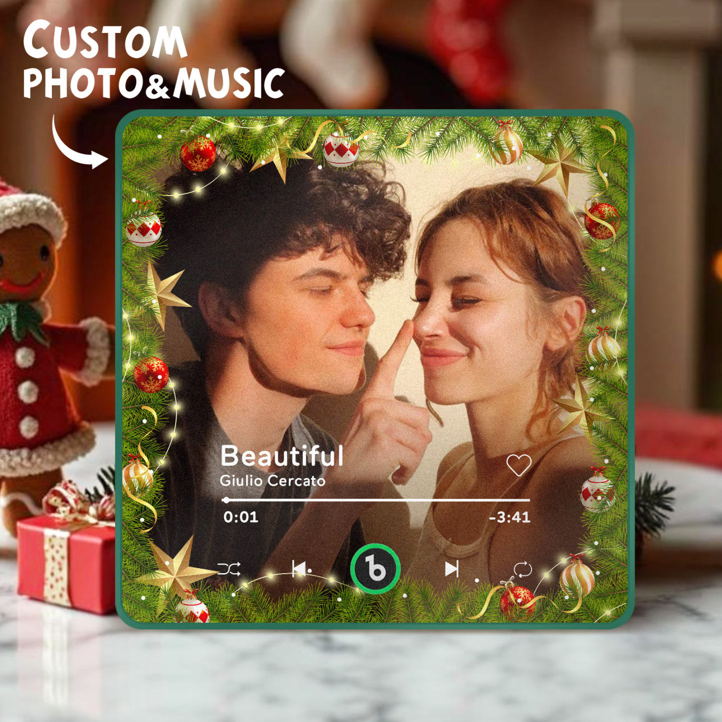 Benutzerdefinierter Musik- Und Foto-kühlschrankmagnet Fridgebeats Pro Unterstützt Bluetooth-konnektivität - Fridgebeatsde