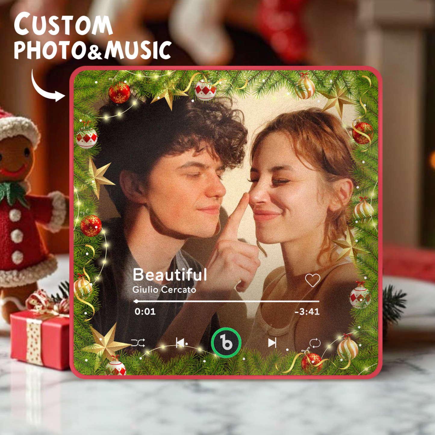 Benutzerdefinierter Musik- Und Foto-kühlschrankmagnet Fridgebeats Pro Unterstützt Bluetooth-konnektivität - Fridgebeatsde