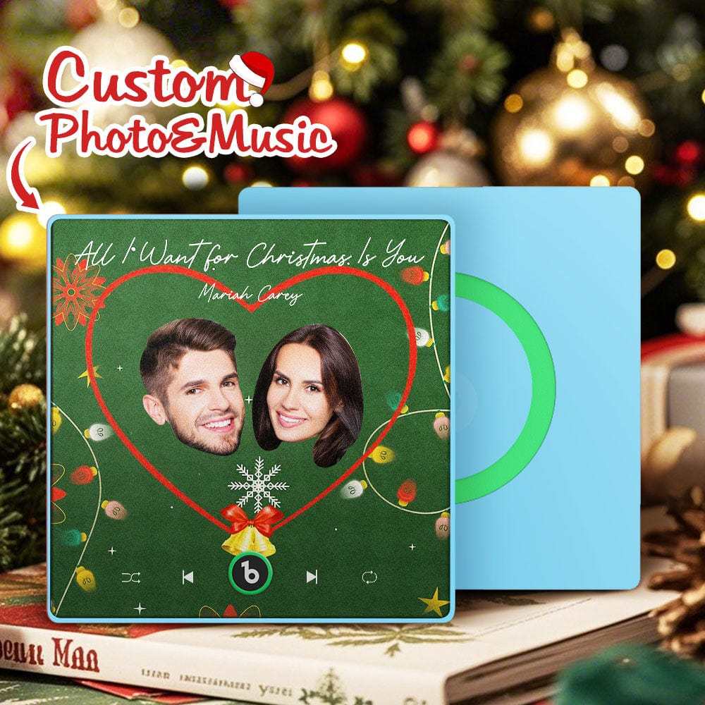 Personalisierter Musik-kühlschrankmagnet, Personalisiertes Gesicht, Bunter Kühlschrankmagnet, Musik, Die Abgespielt Werden Kann, Weihnachtsgeschenk - Fridgebeatsde