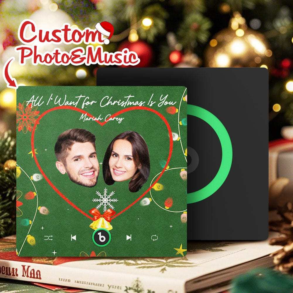 Personalisierter Musik-kühlschrankmagnet, Personalisiertes Gesicht, Bunter Kühlschrankmagnet, Musik, Die Abgespielt Werden Kann, Weihnachtsgeschenk - Fridgebeatsde