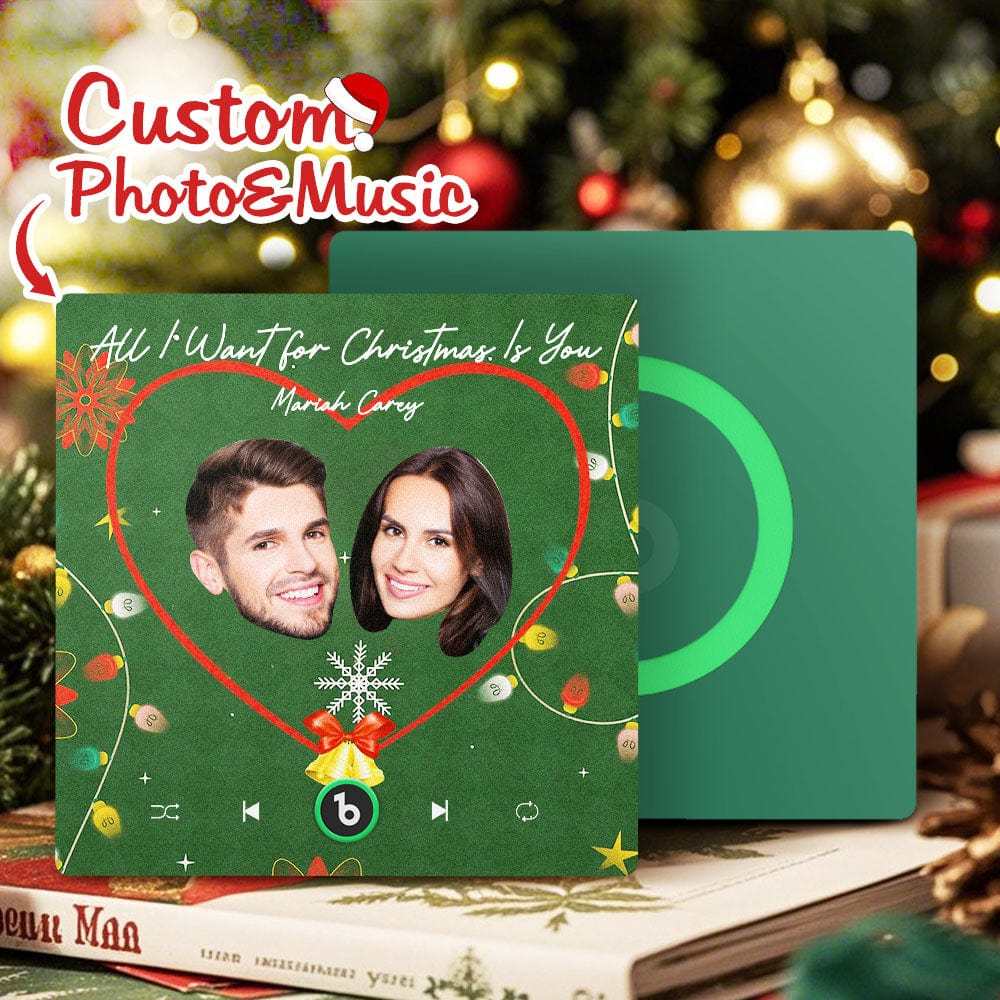 Personalisierter Musik-kühlschrankmagnet, Personalisiertes Gesicht, Bunter Kühlschrankmagnet, Musik, Die Abgespielt Werden Kann, Weihnachtsgeschenk - Fridgebeatsde