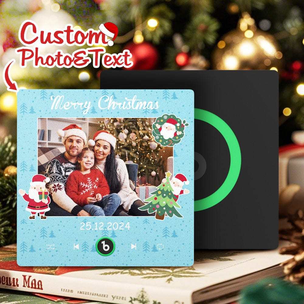 Personalisierter Musik-kühlschrankmagnet, Personalisiertes Foto, Bunter Kühlschrankmagnet, Weihnachtsgeschenk Für Die Familie - Fridgebeatsde