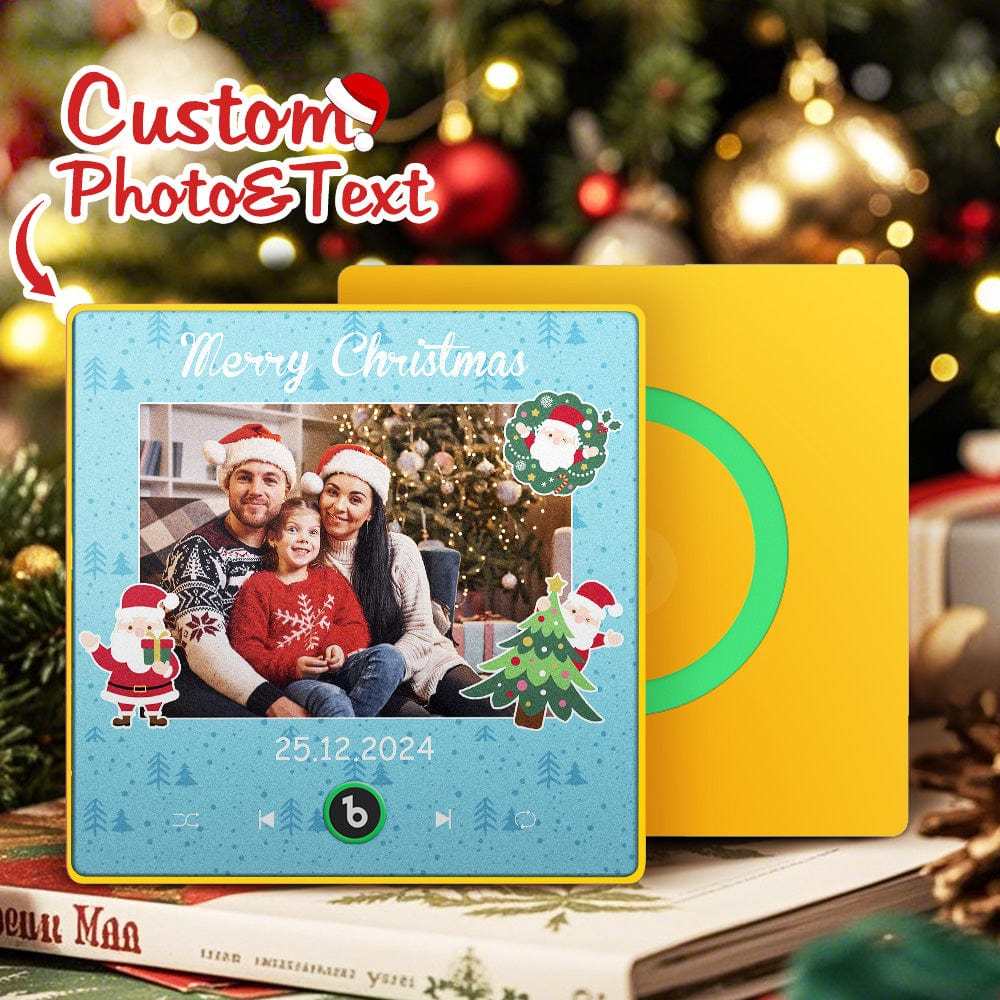 Personalisierter Musik-kühlschrankmagnet, Personalisiertes Foto, Bunter Kühlschrankmagnet, Weihnachtsgeschenk Für Die Familie - Fridgebeatsde