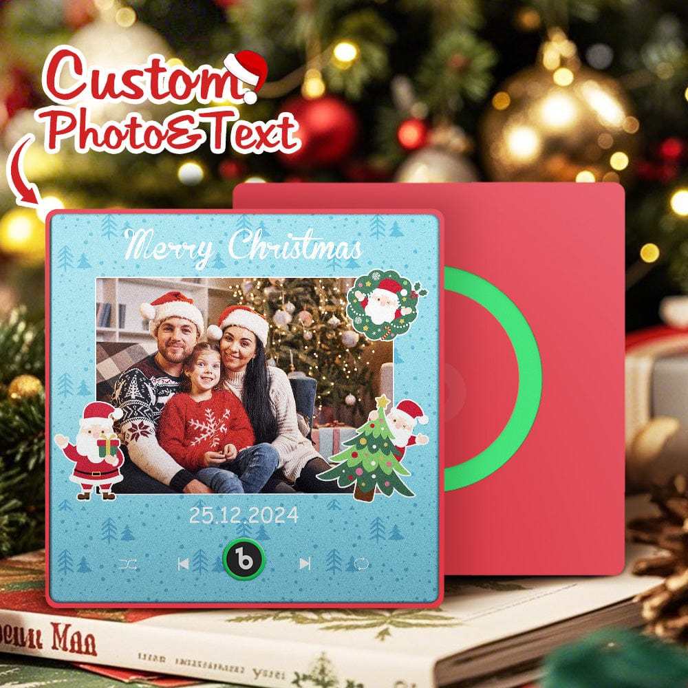 Personalisierter Musik-kühlschrankmagnet, Personalisiertes Foto, Bunter Kühlschrankmagnet, Weihnachtsgeschenk Für Die Familie - Fridgebeatsde