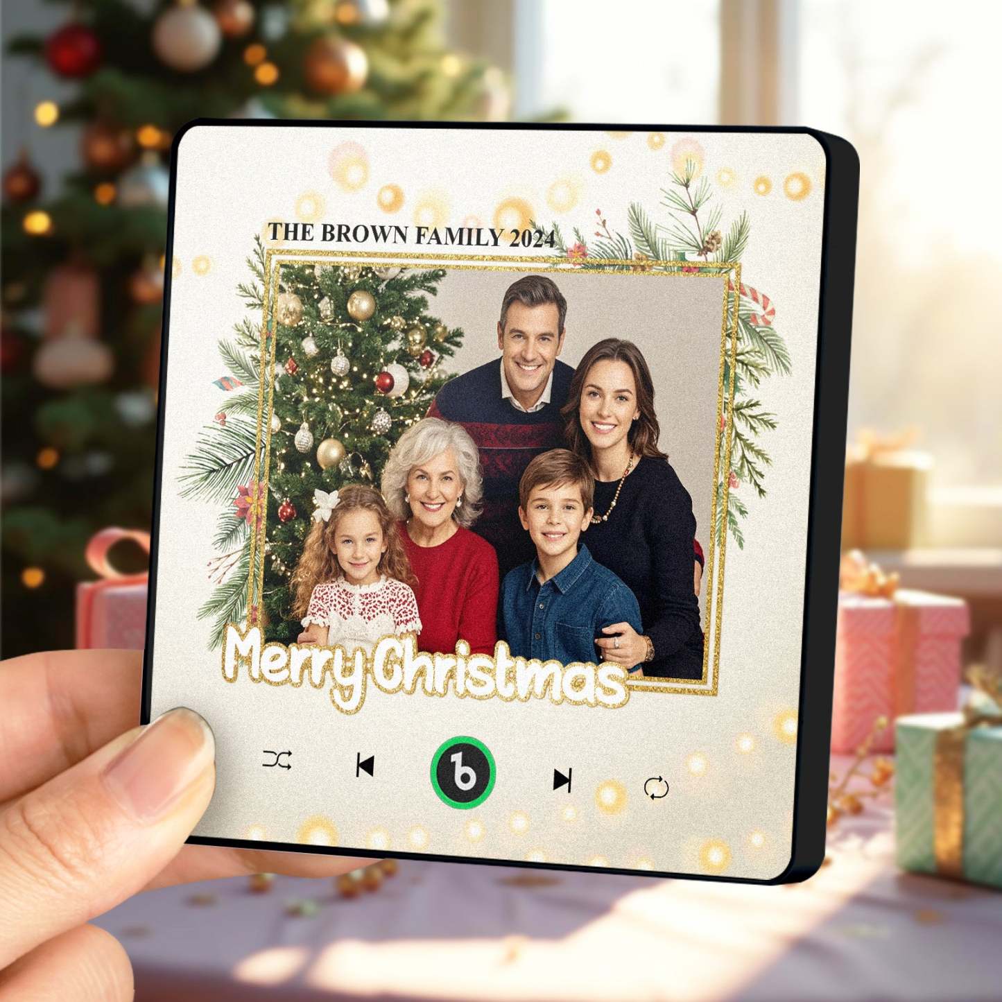 Individueller Musik-kühlschrankmagnet, Verbesserte Kühlschrankmagnete Mit Foto, Weihnachtsgeschenke, Familiengeschenke - Fridgebeatsde