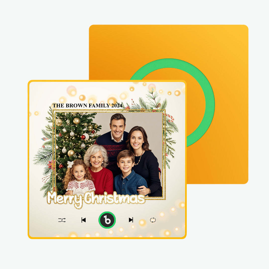 Individueller Musik-kühlschrankmagnet, Verbesserte Kühlschrankmagnete Mit Foto, Weihnachtsgeschenke, Familiengeschenke - Fridgebeatsde