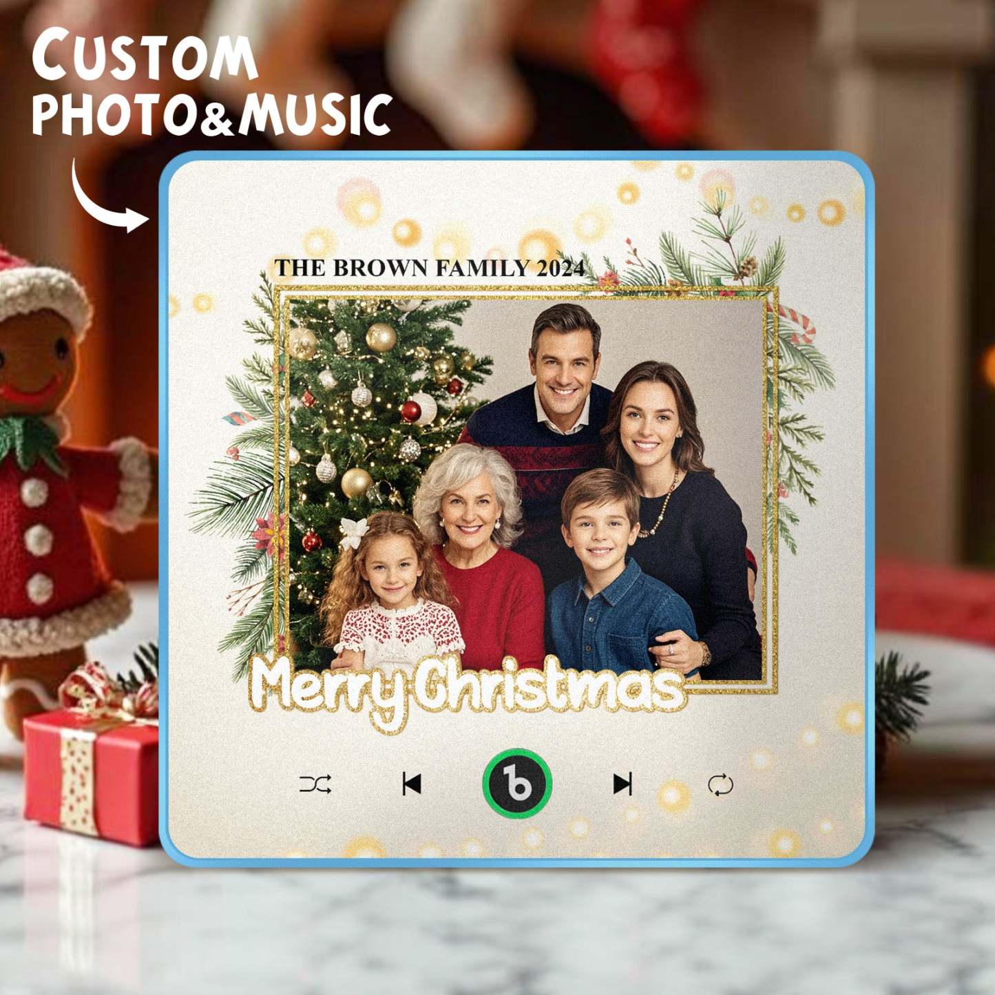Individueller Musik-kühlschrankmagnet, Verbesserte Kühlschrankmagnete Mit Foto, Weihnachtsgeschenke, Familiengeschenke - Fridgebeatsde