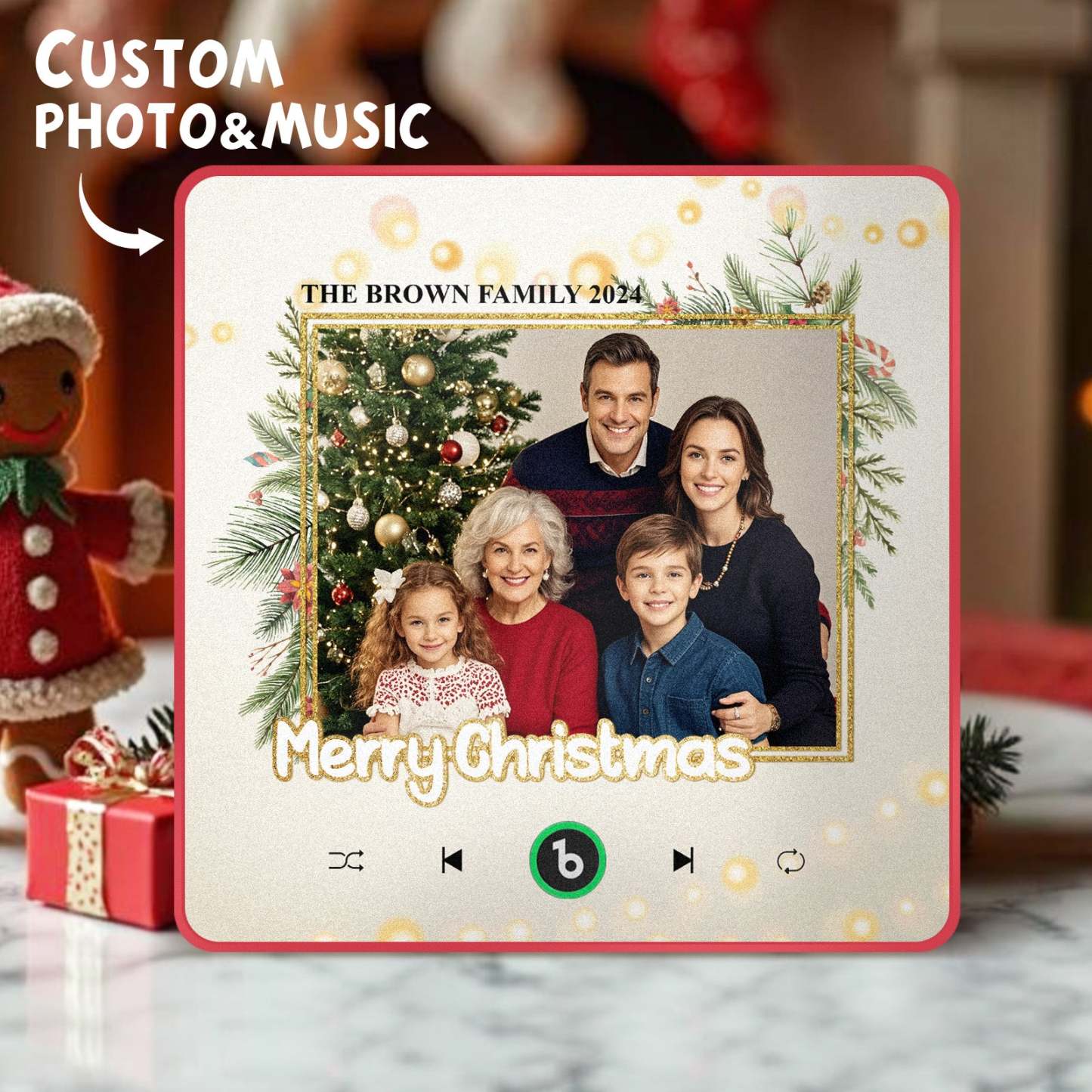Individueller Musik-kühlschrankmagnet, Verbesserte Kühlschrankmagnete Mit Foto, Weihnachtsgeschenke, Familiengeschenke - Fridgebeatsde