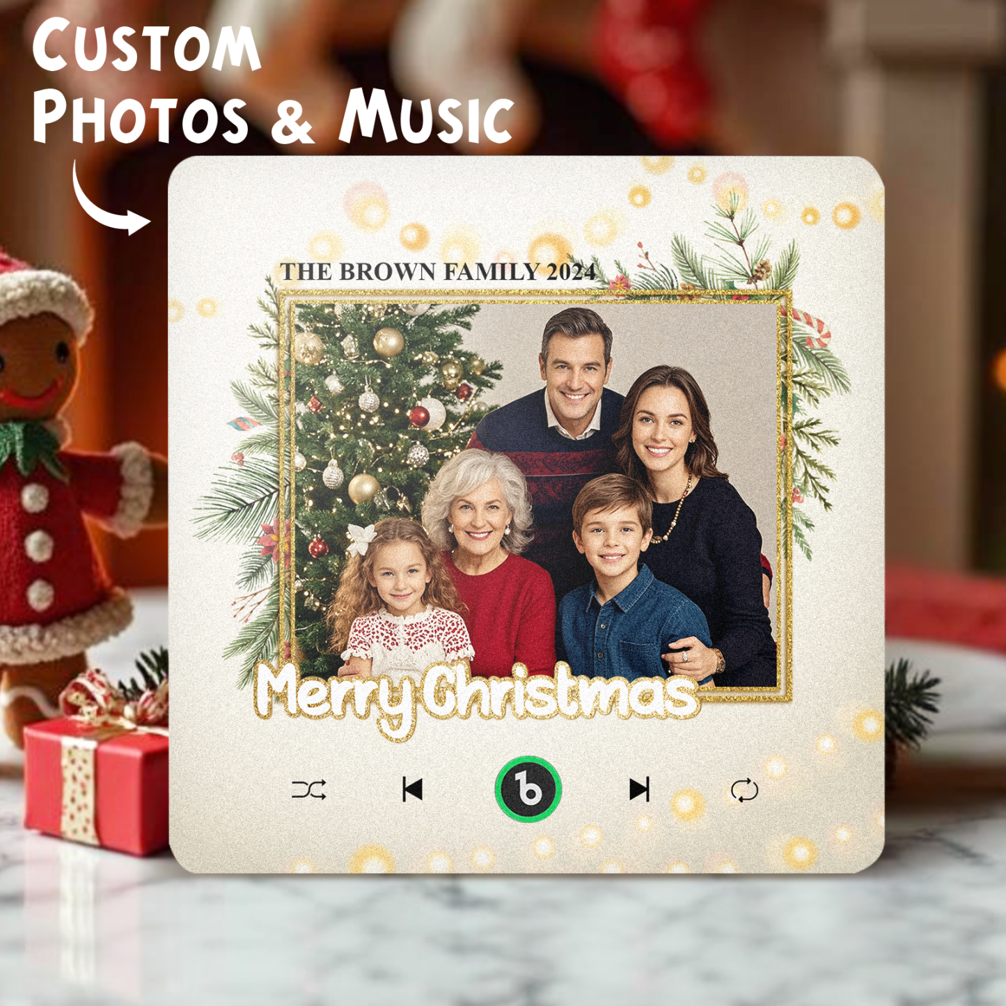 Individueller Musik-kühlschrankmagnet, Verbesserte Kühlschrankmagnete Mit Foto, Weihnachtsgeschenke, Familiengeschenke - Fridgebeatsde