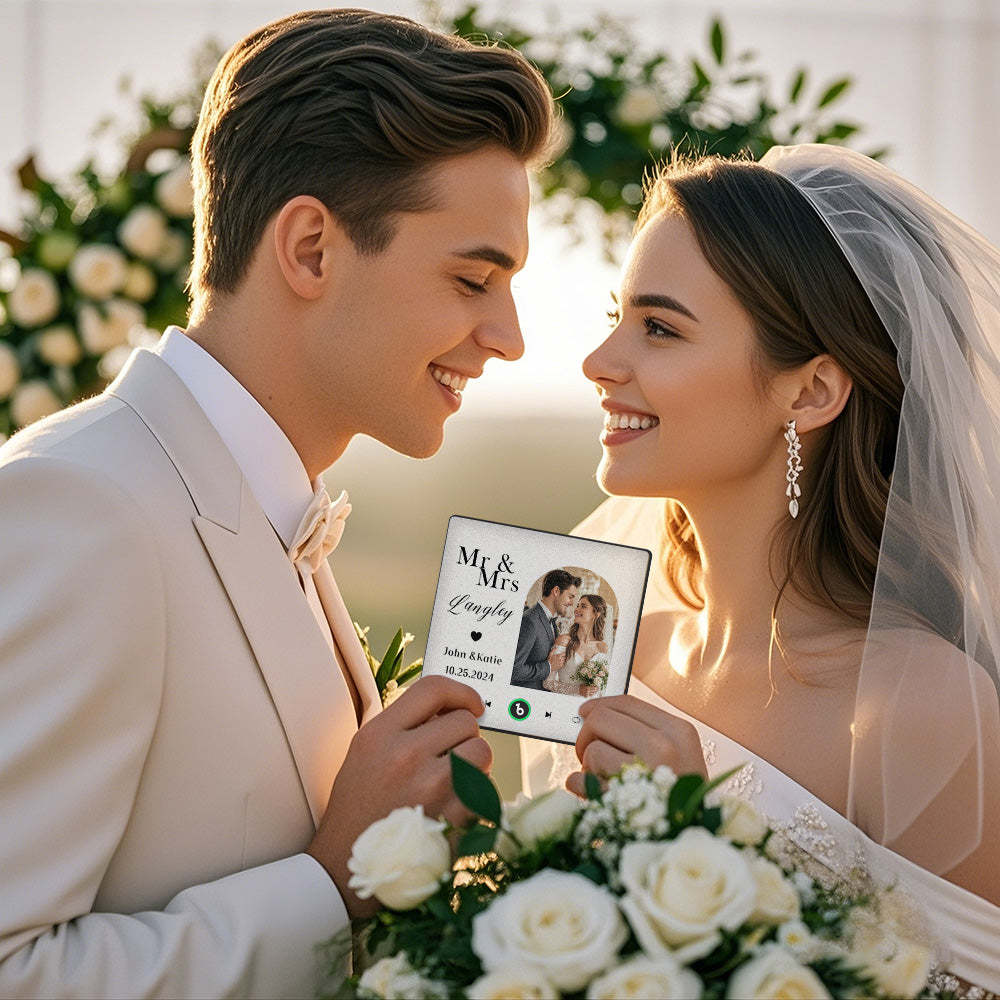Individueller Musik- Und Foto-kühlschrankmagnet. Musik-kühlschrankmagnet Für Hochzeitsgeschenke - Fridgebeatsde