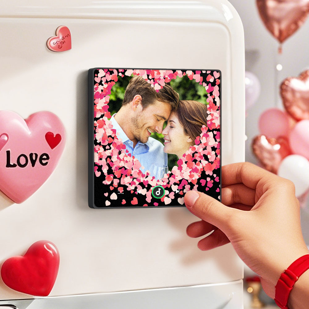 Personalisierte Liebe Herzen Musik Kühlschrank Magnet Valentinstag Geschenke Benutzerdefinierte Musik Magnete Können Spielen Songs - Fridgebeatsde