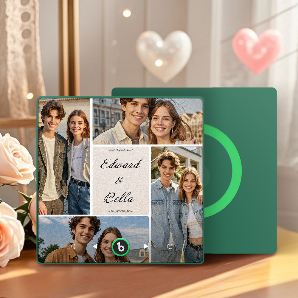 Individuelle Musik-kühlschrankmagnete, Valentinstagsgeschenke, Individueller Musik-kühlschrankmagnet, Bunter Rahmen, Album-kühlschrankmagnet, Kann Lieder Abspielen, Geschenk Für Paare - Fridgebeatsde