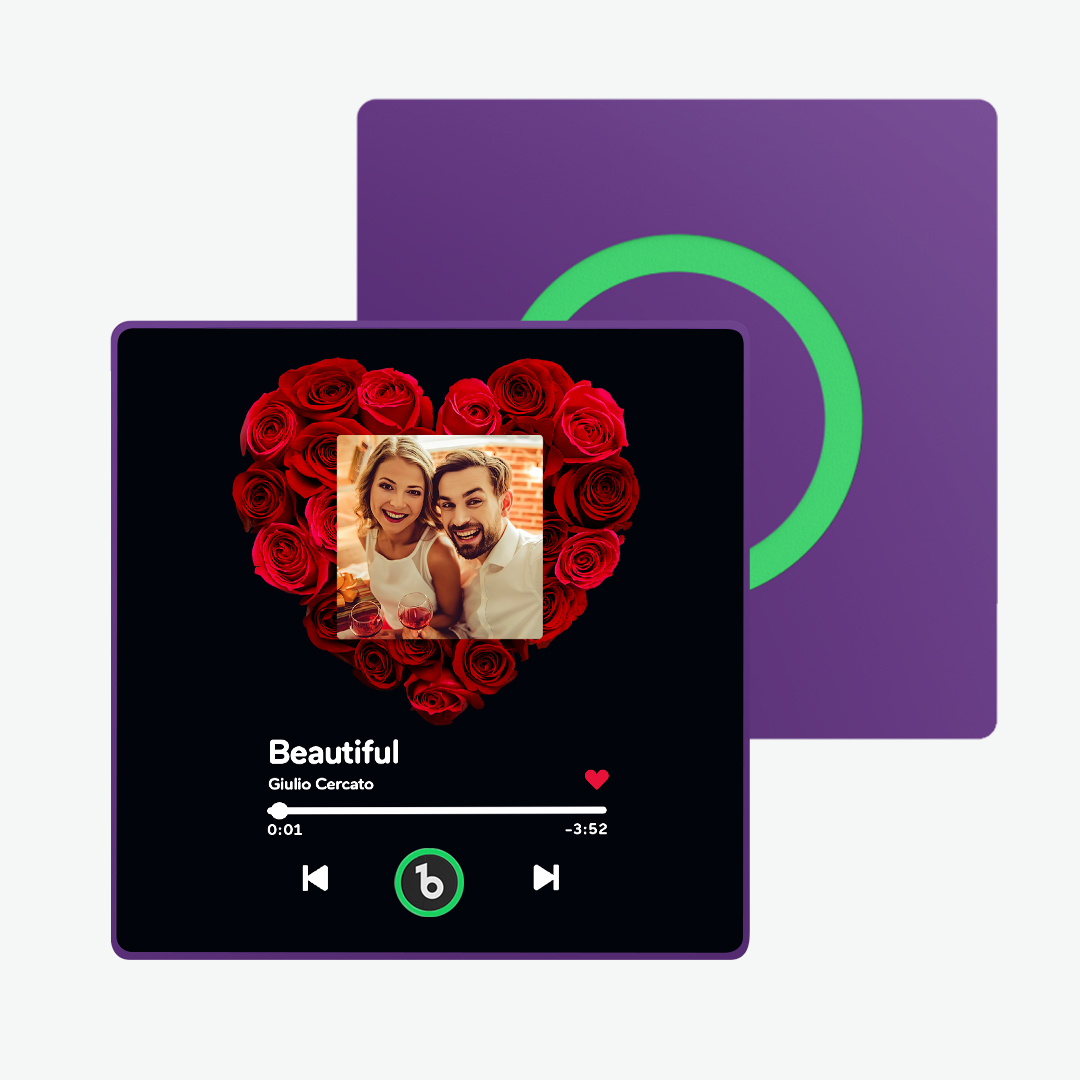 Benutzerdefinierter Musik- Und Foto-kühlschrankmagnet Unterstützt Bluetooth-konnektivität