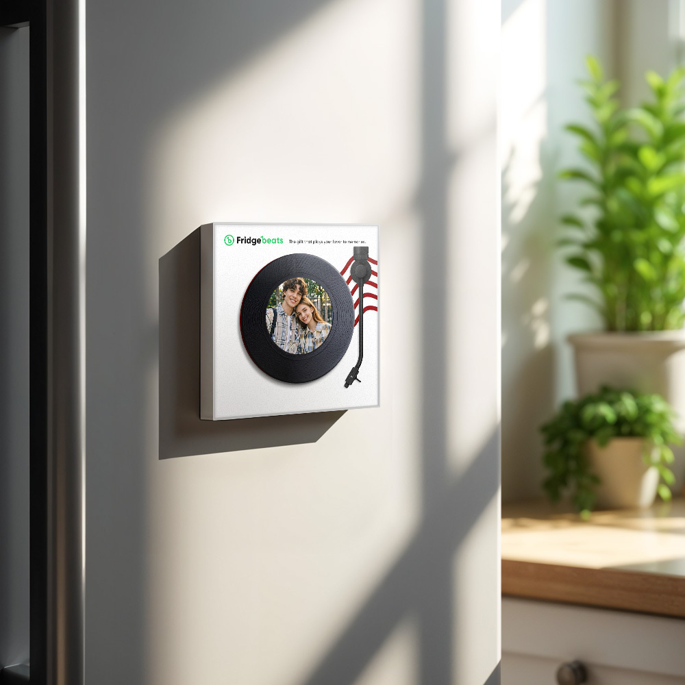 Benutzerdefinierter Musik- Und Foto-kühlschrankmagnet Unterstützt Die Individuelle Gestaltung Von 1–6 Vinylplatten - Fridgebeatsde