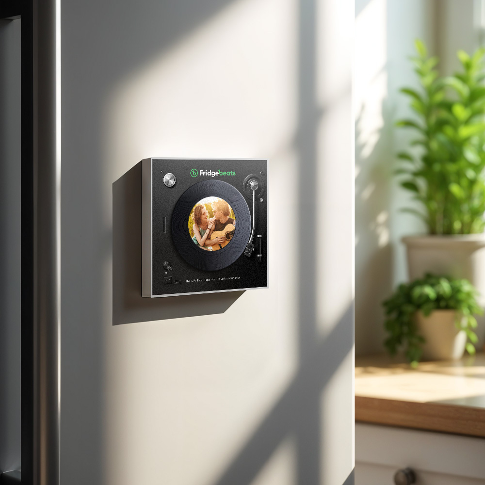 Benutzerdefinierter Musik- Und Foto-kühlschrankmagnet Unterstützt Die Individuelle Gestaltung Von 1–6 Vinylplatten - Fridgebeatsde
