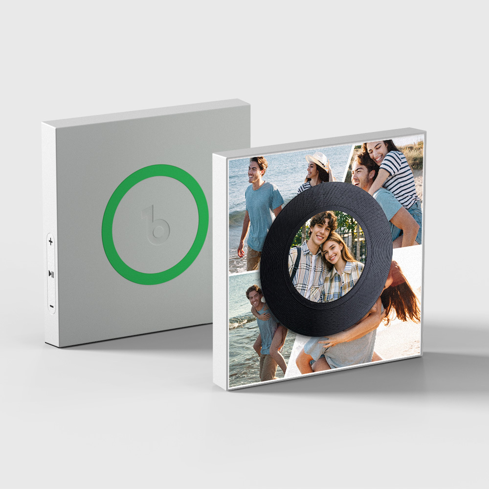 Benutzerdefinierter Musik-kühlschrankmagnet. Kann 1–6 Vinyls Und Songs Anpassen. Personalisierter Kühlschrankmagnet Mit Mehreren Fotos. Jubiläumsgeschenke Für Paare. - Fridgebeatsde