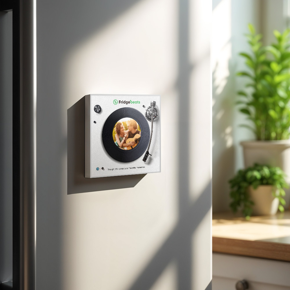 Benutzerdefinierter Musik- Und Foto-kühlschrankmagnet Unterstützt Die Individuelle Gestaltung Von 1–6 Vinylplatten - Fridgebeatsde